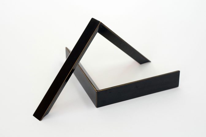 Piano Black Ochre picture frame